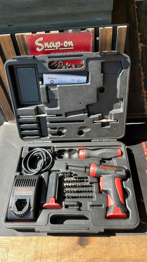 Snap On CTSE561CLS set accuschroevendraaier, Doe-het-zelf en Verbouw, Gereedschap | Boormachines, Zo goed als nieuw, Boor- en Schroefmachine