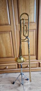 Trombone King 607F, Muziek en Instrumenten, Blaasinstrumenten | Trombones, Gebruikt, Met koffer, Ophalen, Tenor