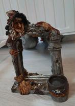 Halloween spiegel heks muizen skelet met waxinehouder, Verzamelen, Ophalen of Verzenden, Zo goed als nieuw, Dier