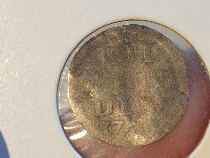 Hollandia, pijlenstuiver 1734? zilver (4), Postzegels en Munten, Munten | Nederland, Vóór koninkrijk, Zilver, Ophalen of Verzenden