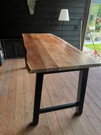 Prachtige houten  bartafel industrieel, Ophalen of Verzenden, Gebruikt
