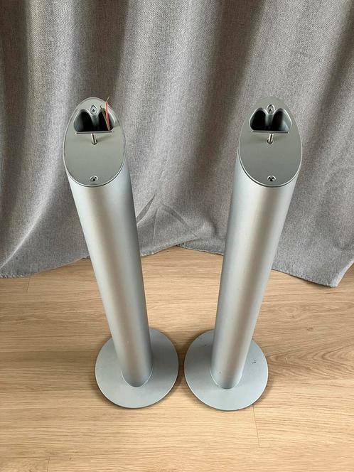 2x KEF standaard / voet 5000-serie zilver, Audio, Tv en Foto, Luidsprekers, Gebruikt, Overige typen, 120 watt of meer, Overige merken