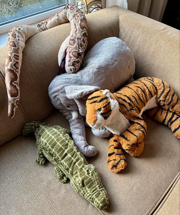 IKEA Knuffels - Olifant, Slang, Krokodil, Tijger beschikbaar voor biedingen