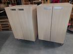 Set van 2 verrijdbare De Tol kasten / schappenkasten deuren, Kast, 50 tot 70 cm, 105 cm of meer, Ophalen of Verzenden