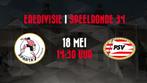 2 tickets Sparta - PSV vak 24B, Tickets en Kaartjes, Sport | Voetbal, Losse kaart, Twee personen, Januari
