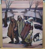 Nest MARTENS, wandeling door de sneeuw, Antiek en Kunst, Kunst | Schilderijen | Klassiek, Ophalen