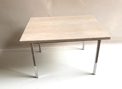 Travertin bijzettafel uit jaren 70, Verzamelen, Retro, Huis en Inrichting, Ophalen of Verzenden