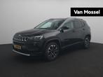 Jeep Compass 1.3T Limited | Automaat | Trekhaak | Stoelverwa, 12 maanden, 4 cilinders, Leder en Stof, Zwart