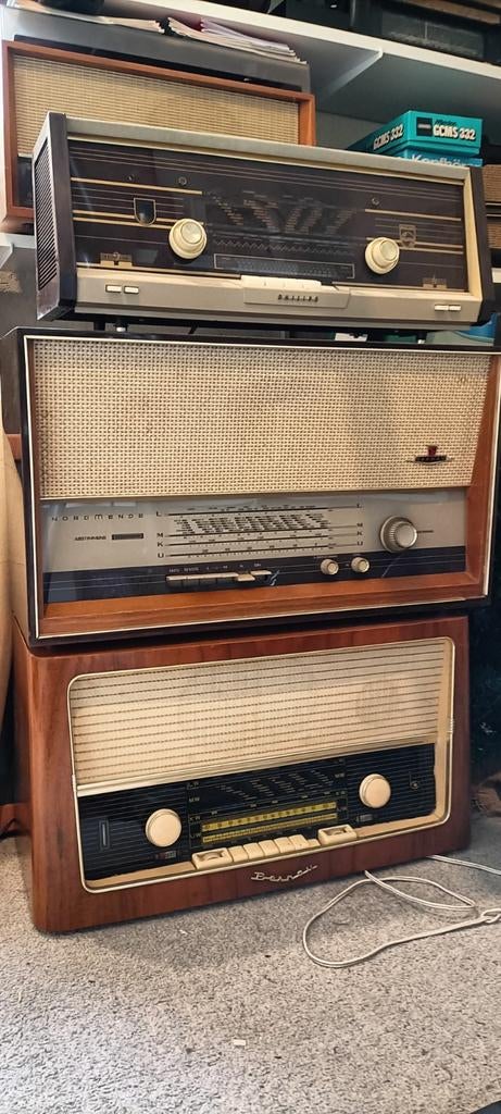 3 buizenradio's, Antiek en Kunst, Antiek | Tv's en Audio, Ophalen