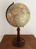 Antieke, globe, wereldbol, Kosmos Stuttgart met kompas, 1928, Gebruikt, ..., Ophalen of Verzenden, ...