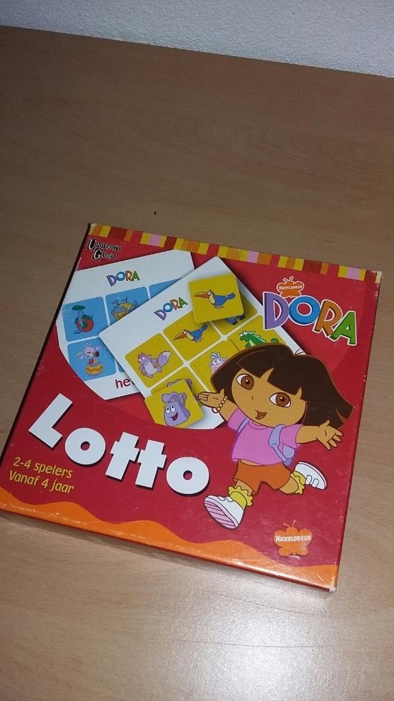 Dora bordspel 'Lotto', Kinderen en Baby's, Speelgoed | Educatief en Creatief, Ophalen of Verzenden, Zo goed als nieuw, Ontdekken