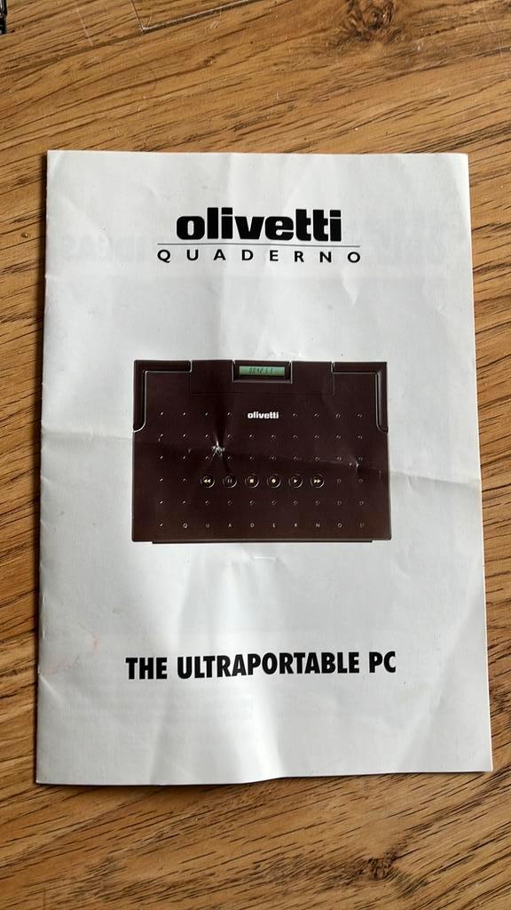 Olivetti quaderno accessoires en folder, Computers en Software, Vintage Computers, Verzenden