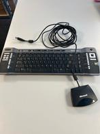 Microsoft Media Center Keyboard 1044 + USB Receiver 1040, Computers en Software, Toetsenborden, Gebruikt, Multimediatoetsen, Ophalen of Verzenden