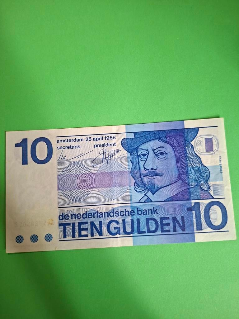 10 gulden Frans Hals Bulsseye uit 1968 in PR, Postzegels en Munten, Bankbiljetten | Nederland, Ophalen of Verzenden, 10 gulden