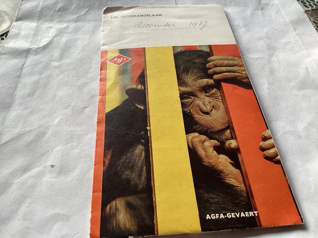 Vintage Agfa-Gevaert Negatievenmap December 1967, Audio, Tv en Foto, Fotografie | Doka Toebehoren, Ophalen of Verzenden, Gebruikt