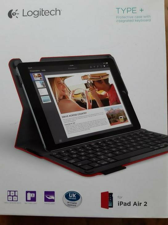 Logitech Type+ For iPad Air 2, Audio, Tv en Foto, Fotografie | Digitale fotolijsten, Ophalen of Verzenden