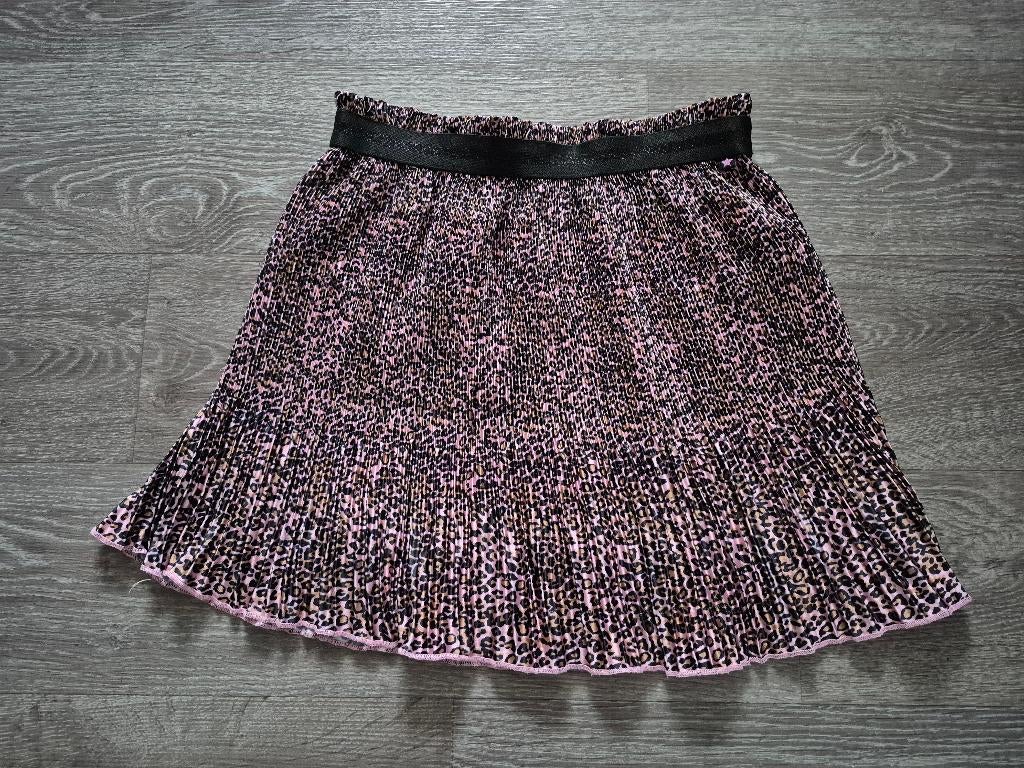 Lichtroze rok met panterprint en brede band, Kinderen en Baby's, Kinderkleding | Maat 170, Meisje, Ophalen of Verzenden, Zo goed als nieuw