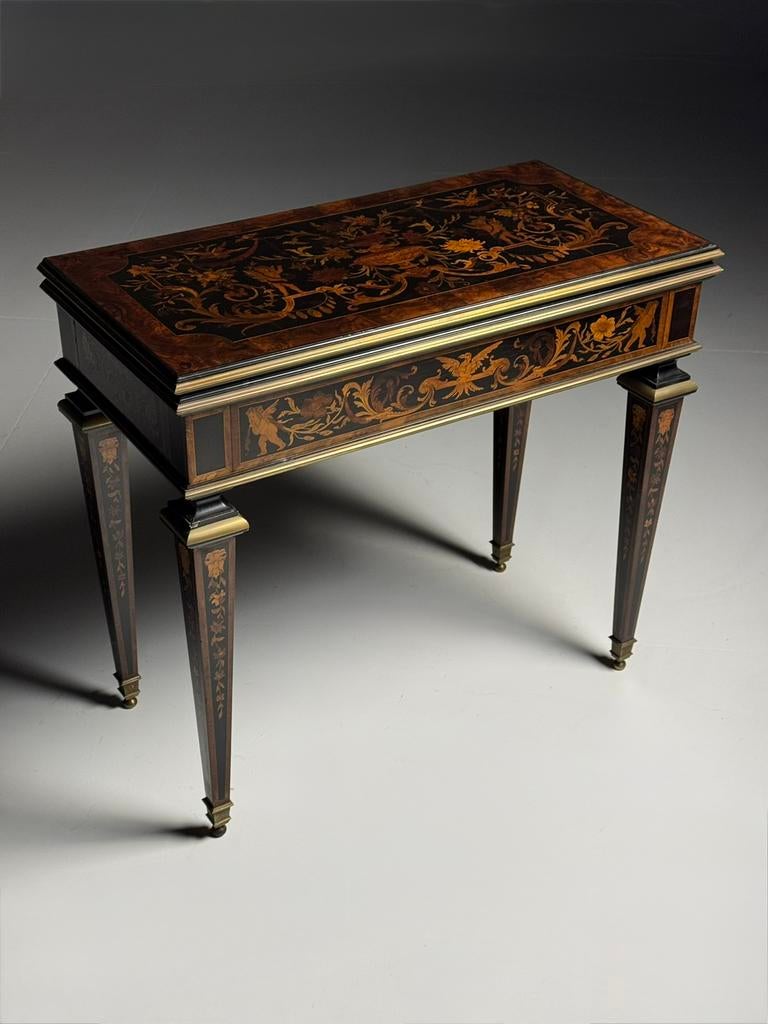 Franse speeltafel 19e eeuw, Ophalen