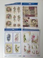 4 stuks 3D Vellen "bloemen" voor Kaarten maken merk Reddy, Ophalen of Verzenden, Nieuw, Natuur, Knipvel