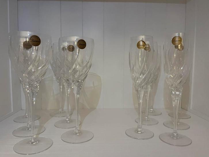 Complete set Wedgwood Toscane kristallen glazen, Antiek en Kunst, Antiek | Glas en Kristal, Ophalen