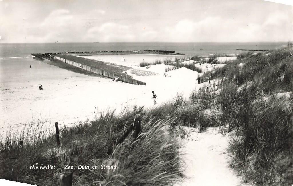 Nieuwvliet, Zee Duin en Strand, Ophalen of Verzenden, 1960 tot 1980, Gelopen, Zeeland