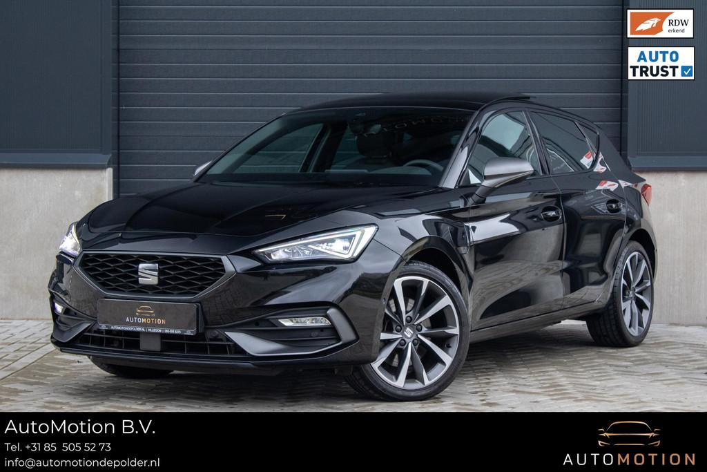 SEAT Leon 1.4 TSI eHybrid PHEV FR PANO MEMORY CAMERA, Stof, Gebruikt, Met garantie (alle), Leon