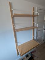 Wandbureau met planken Ikea Svalnås, Ophalen, Zo goed als nieuw, Bureau