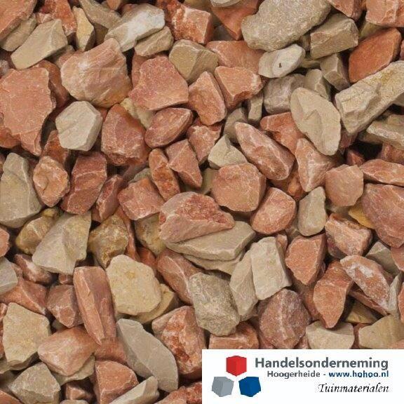 Mediterranea split geel roze oranjerood siersplit border pad, Tuin en Terras, Grind, Keien en Split, Nieuw, Split, Multi, Overige materialen