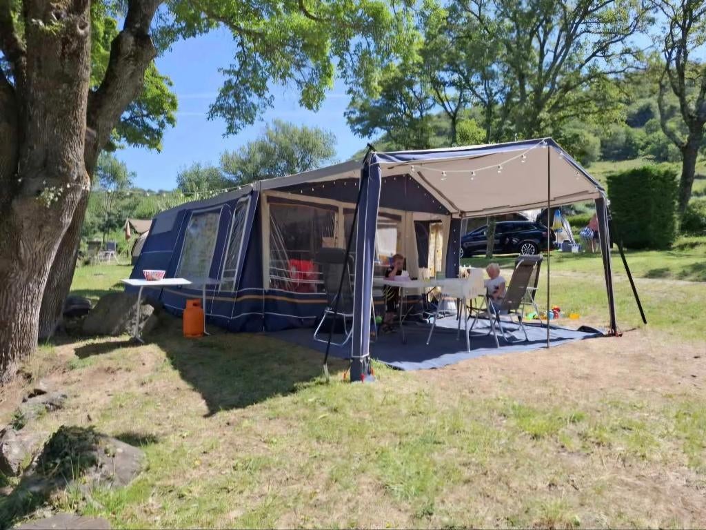 Gerjak tago indian vouwwagen 4 tot 8 persoons, Caravans en Kamperen, Blauw, Aanwezig, Meer dan 6, Ophalen