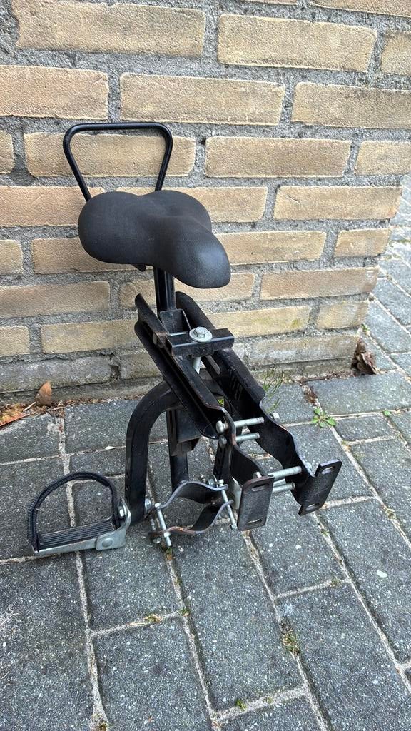 zadelstoeltje voor op de fiets (o.a. batavus mambo), Fietsen en Brommers, Fietsaccessoires | Fietsstoeltjes, Ophalen, Gebruikt