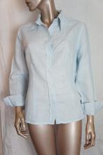 CASSANI blouse maat 42 (40) 100% LINNEN, Verzenden, Zo goed als nieuw, Maat 42/44 (L), Blauw