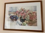 Schilderij Diana Roos '93 - Stilleven met fruit en bloemen, Ophalen