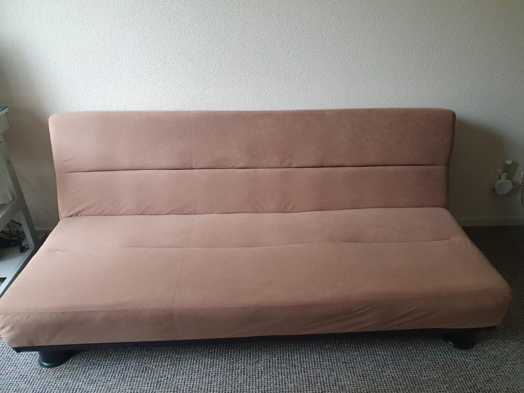 Nette en schone Slaapbank 180cm x 110 cm, Huis en Inrichting, Slaapkamer | Slaapbanken, Ophalen, Bruin, 190 cm of minder, Zo goed als nieuw