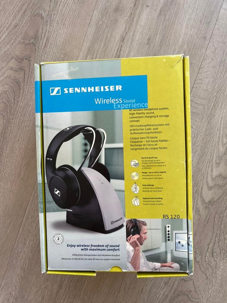 Te koop: draadloze Sennheiser koptelefoon, Ophalen, Zo goed als nieuw, Sennheiser