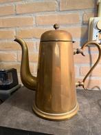 Art deco geel koperen thee pt decoratie, Antiek en Kunst, Antiek | Koper en Brons, Ophalen of Verzenden, Brons