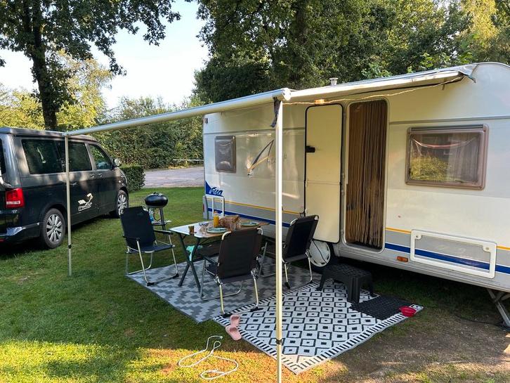 Caravan Burstner artstep FUN  455 TS 4 persoons, Caravans en Kamperen, Tenten, tot en met 4, Gebruikt, Ophalen