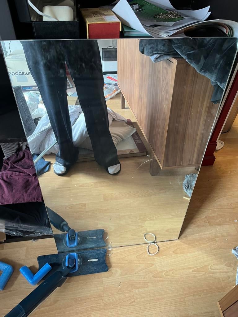 Spiegel 60x100cm, Huis en Inrichting, Woonaccessoires | Spiegels, Ophalen, Zo goed als nieuw, Rechthoekig, Minder dan 100 cm