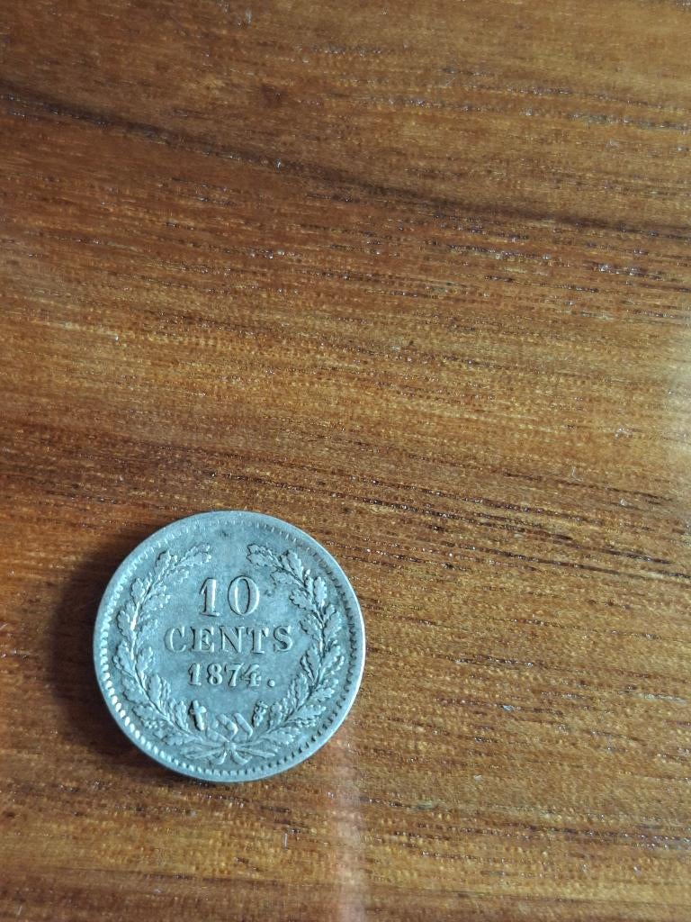 10 cent 1849 willem 3 III, Koning Willem III, Zilver, Ophalen of Verzenden, 10 cent