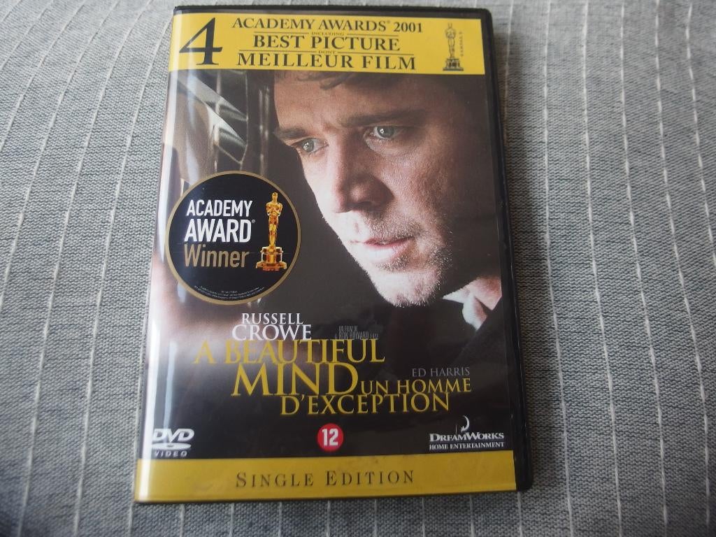 A Beautiful Mind DVD 2001 van Ron Howard met Russell Crowe, Vanaf 12 jaar, Ophalen of Verzenden, Gebruikt, Drama