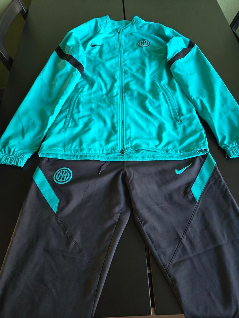Nike Dry-Fit Trainingspak Inter Milan, 2x gedragen.- Maat M, Ophalen, Maat 48/50 (M), Nike, Zo goed als nieuw