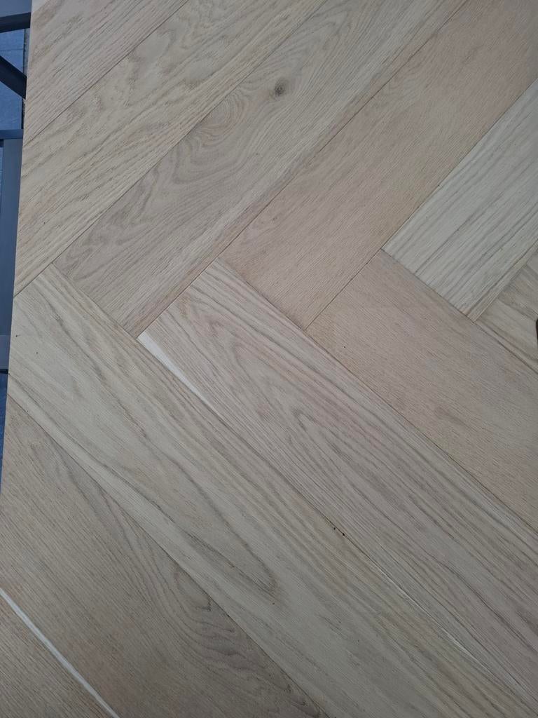 Visgraat Tafelbladen Echt Hout - Diverse Maten, Huis en Inrichting, Tafels | Eettafels, Ophalen, Modern, Industrieel, Landelijk