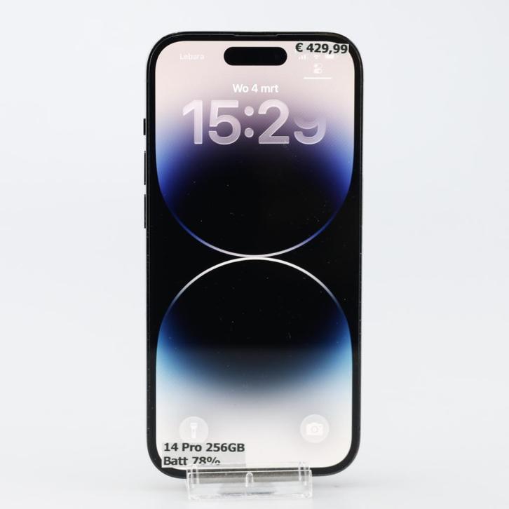 iPhone 14 Pro 256GB Zwart | Batt 78%, Telecommunicatie, Mobiele telefoons | Apple iPhone, Zo goed als nieuw