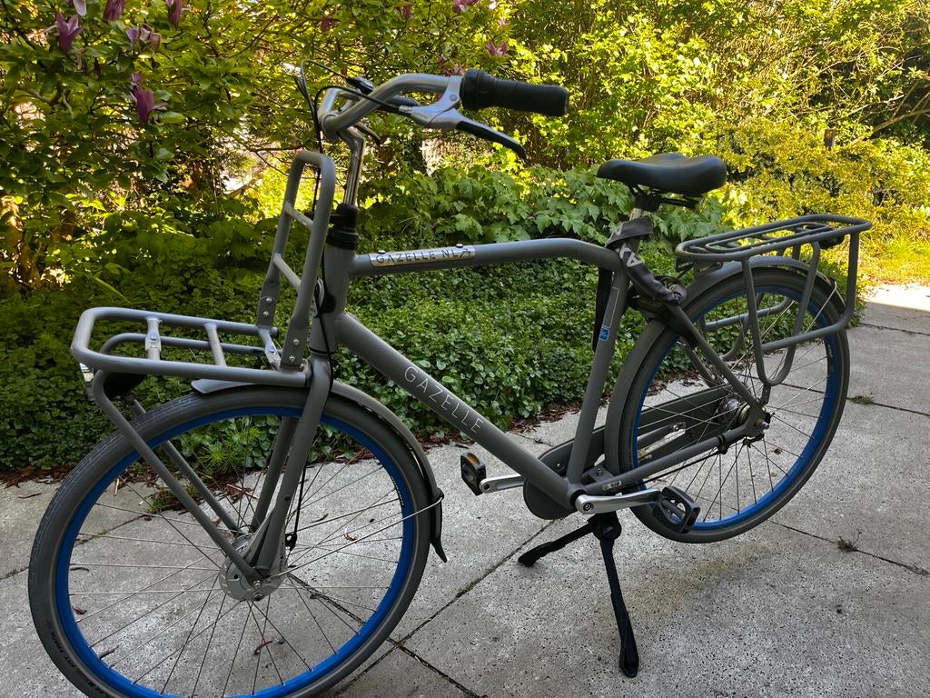 Gazelle heavy duty transportfiets - Grijs, Ophalen, Gebruikt, Versnellingen, 57 tot 61 cm