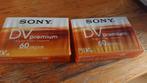 2 stuks sony mini dv premium cassettes, Ophalen of Verzenden, 8mm film