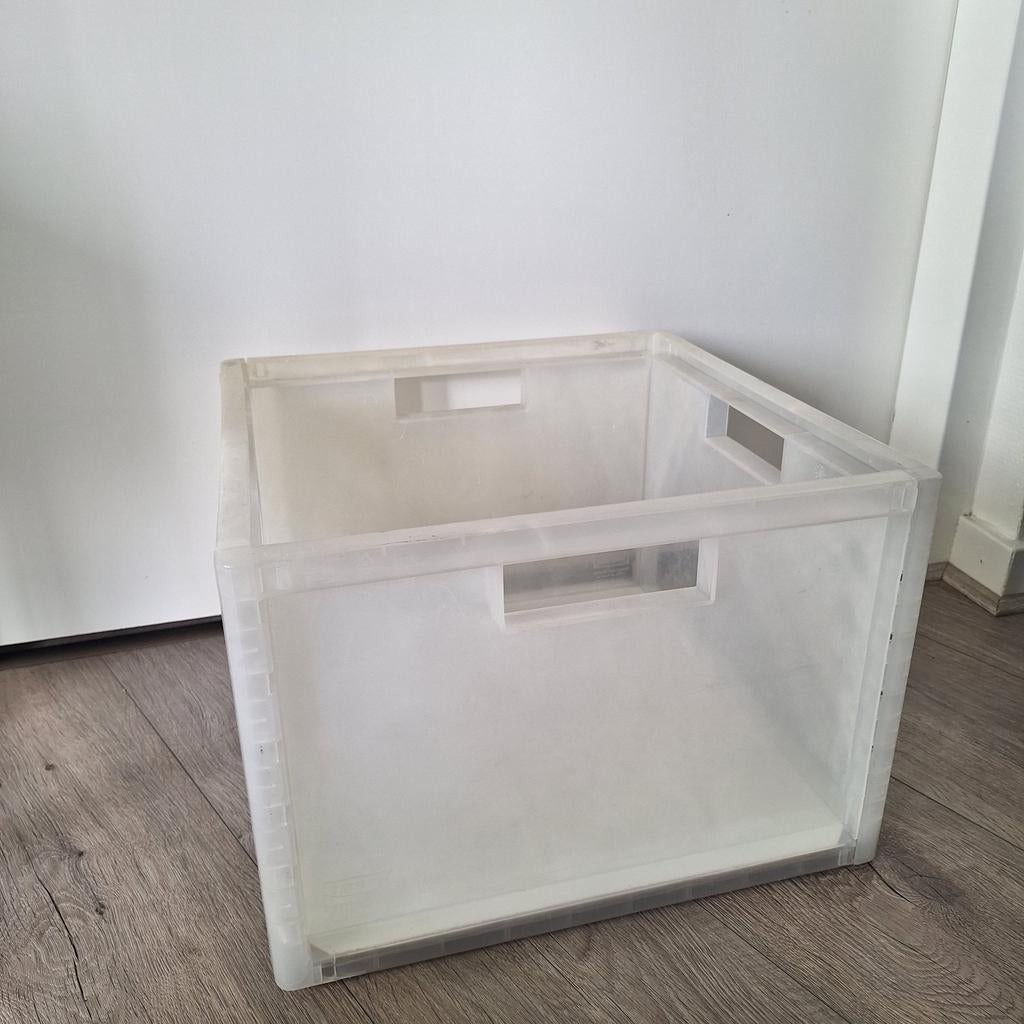 Vintage Ikea Mard opberg krat jaren '90 LP box, Minder dan 35 cm, Minder dan 50 cm, Ophalen of Verzenden, Minder dan 40 cm