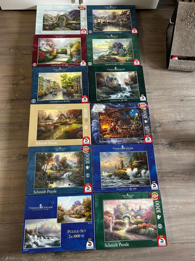 Thomas Kinkade mag per stuk, Ophalen of Verzenden, 500 t/m 1500 stukjes, Zo goed als nieuw, Legpuzzel
