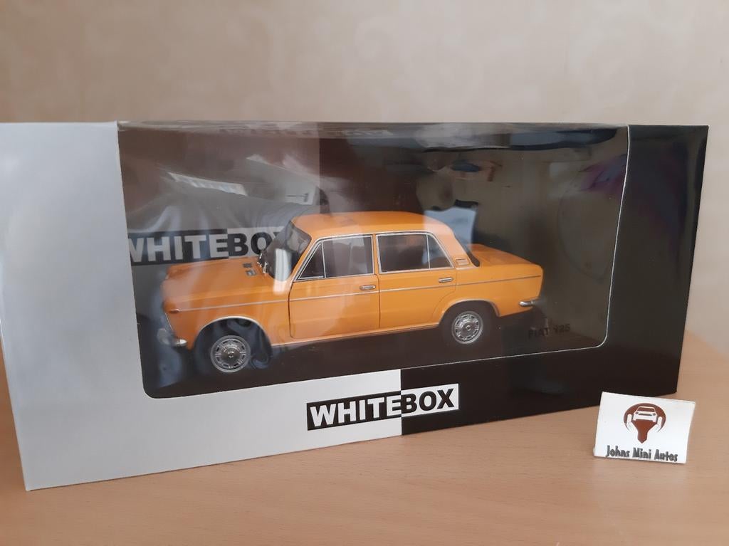 Fiat 125 in oranje van Whitebox 1:24, Overige merken, Auto, Nieuw, Ophalen of Verzenden