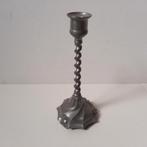 Kamphof Zwolle gedraaide tinnen kandelaar, Ophalen of Verzenden, Overige materialen