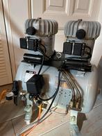 Jun-Air duo geruisloze compressor model 12-40, Ophalen, Gebruikt, 10 bar of meer, Geluidgedempt