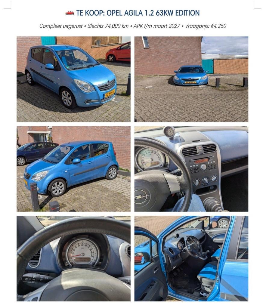 Opel agila, Ophalen, Opel